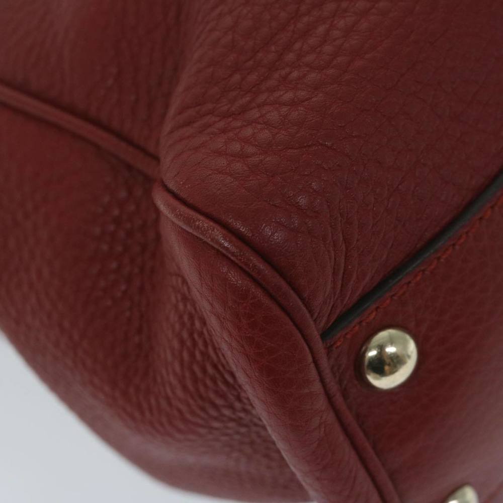 GUCCI Bamboo Hand Bag Leather Red 336032 Auth ep2891 - Picture 16 of 16